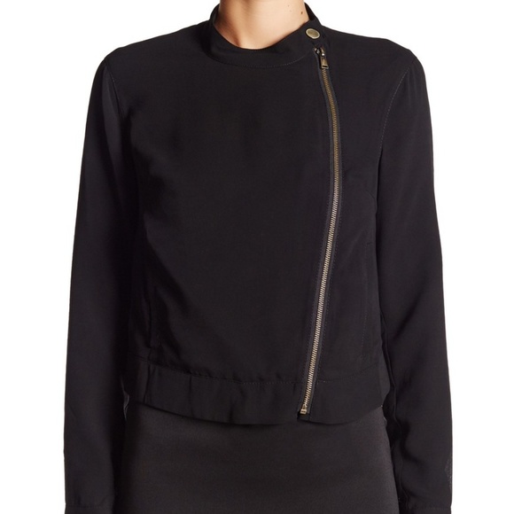 Rachel Roy Asymmetric Zip Up Jacket blazer size 4 NWT - Picture 4 of 8